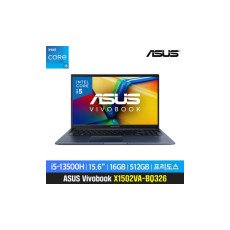 ASUS X1502VA-BQ326 15.6인치/i5-13500H/16GB/512GB/내장그래픽/PD충전/프리도스 